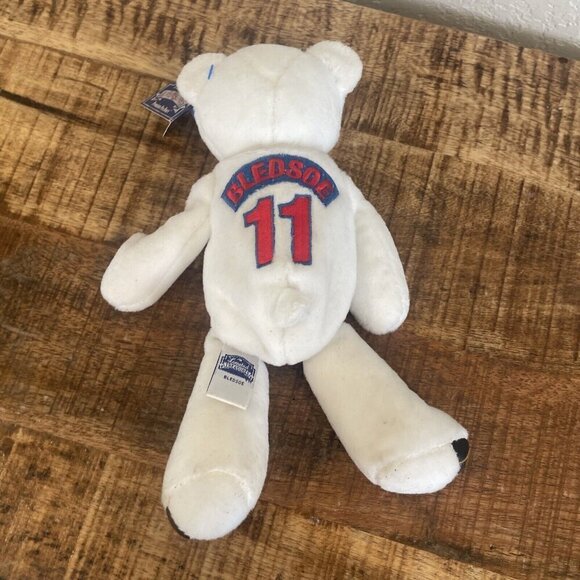 98' NEW ENGLAND PATRIOTS BLEDSOE 11 LIMITED TREASURES Premium Bear Beanbag - Picture 7 of 10